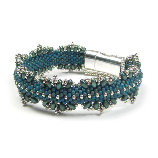 Twin Peaks Bead Crochet Bracelet PDF Digital Download Pattern