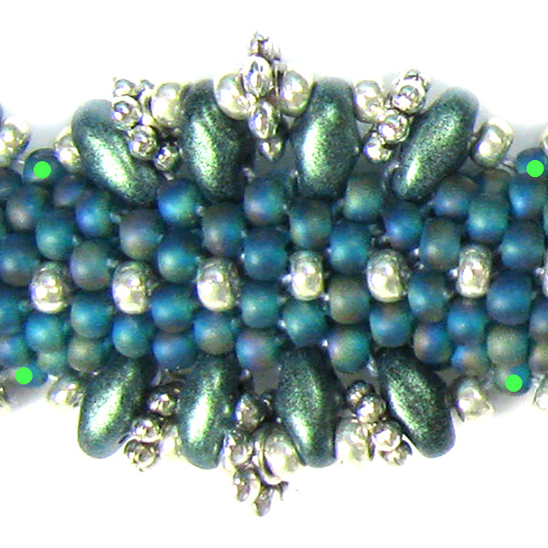 Twin Peaks Bead Crochet Bracelet PDF Digital Download Pattern