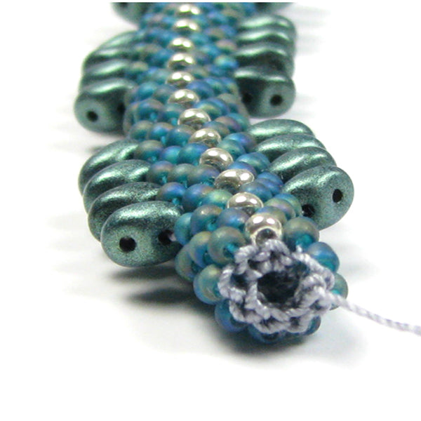 Twin Peaks Bead Crochet Bracelet PDF Digital Download Pattern