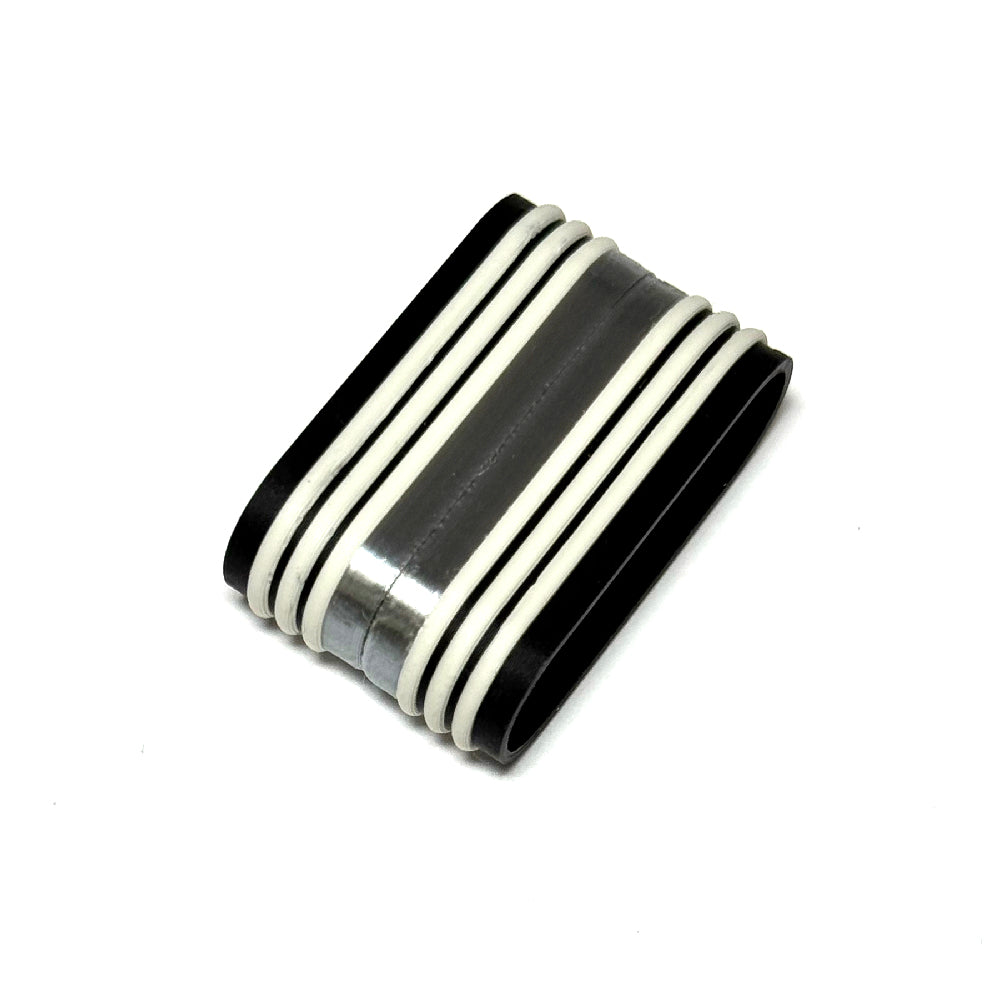 Magnetic clasp multicolor for bead crochet three strand